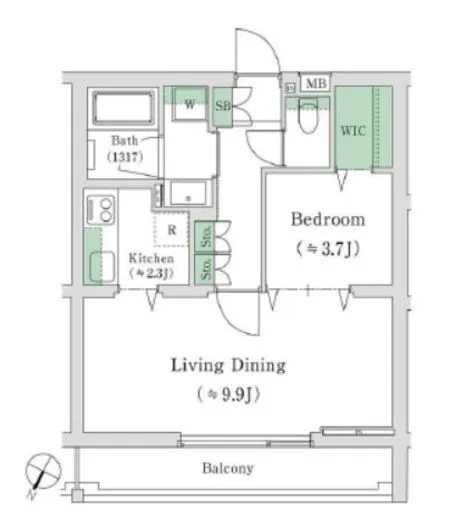 レジデンシャルスター白山シーズンテラス 1階 40.2㎡
