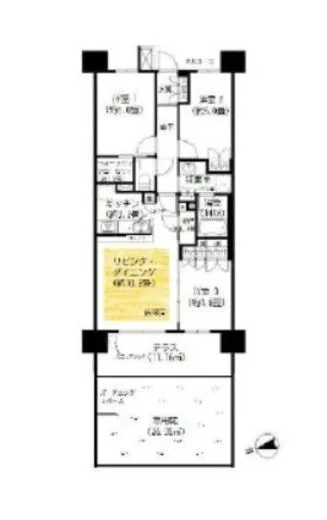 ザ・パークハウス北赤羽 1階 67.58㎡