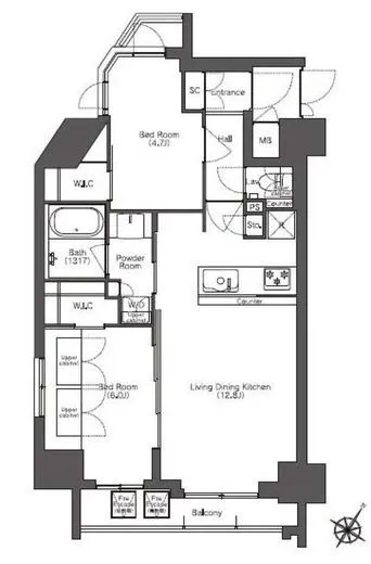 コンフォリア滝野川 7階 56.33㎡