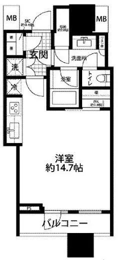 パークコート渋谷ザタワー 12階 40.04㎡
