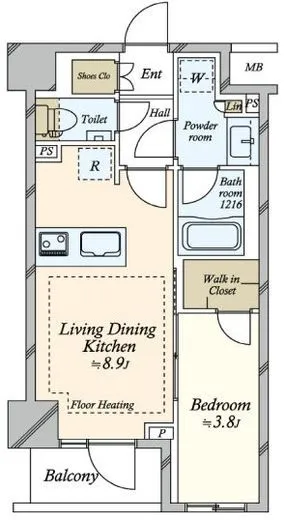 ルジェンテ両国 4階 33.47㎡