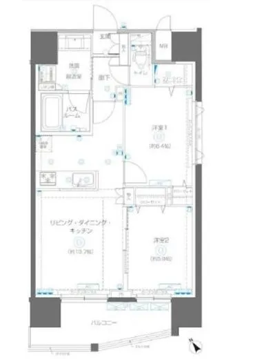 アルファレジデンシア南千住 15階 61.12㎡