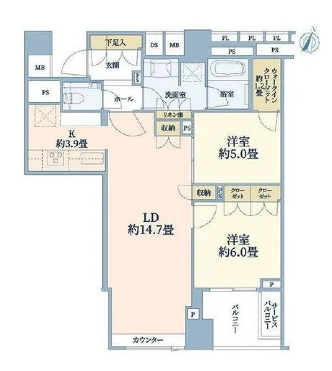 ブランズ代々木参宮橋 5階 69.06㎡