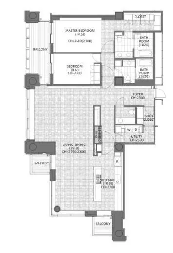 六本木ヒルズレジデンス C棟 36階 184.09㎡