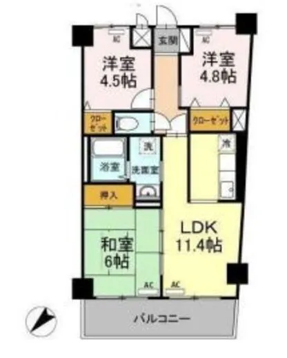 モニュメントスクウェア参番館 1階 60.04㎡
