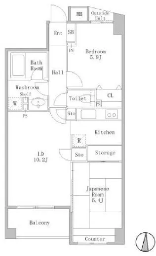 マークス亀戸 3階 60.4㎡