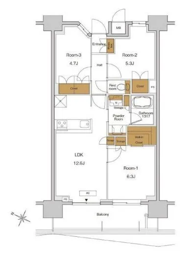 RJRプレシア東十条ガーデン 1005