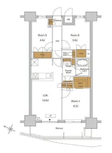 RJRプレシア東十条ガーデン 1002