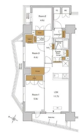 RJRプレシア東十条ガーデン 1001