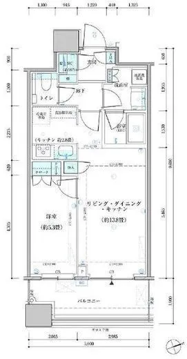 パークタワー勝どきミッド/サウス 10階 46.14㎡