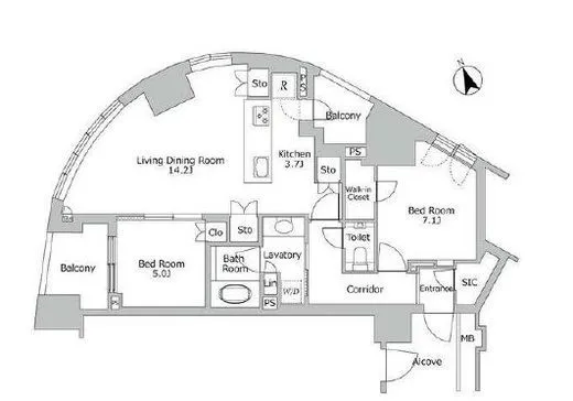 プラウド渋谷東 4階 71.62㎡