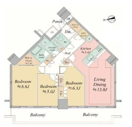 シティタワー品川 5階 84.26㎡