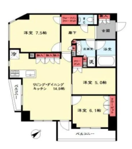 リビオ駒込妙義 1階 75.49㎡