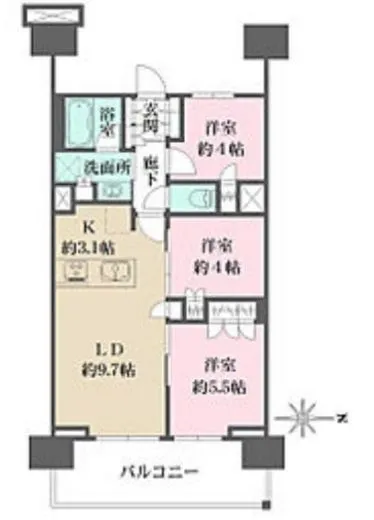 ザ・パークハウス亀戸九丁目 7階 58.2㎡