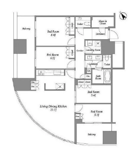 麻布台ヒルズレジデンスB 10階 117.12㎡