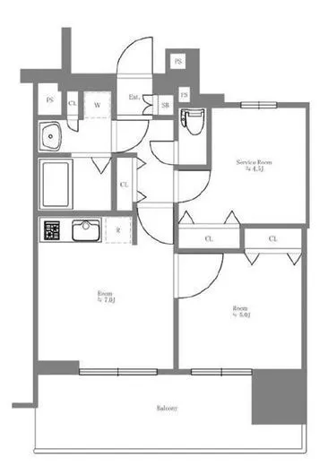 エステムプラザ東京ライズ 5階 40㎡