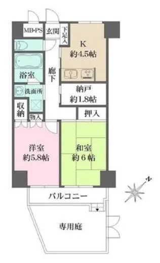 藤和シティホームズ新宿余丁町 1階 50.05㎡