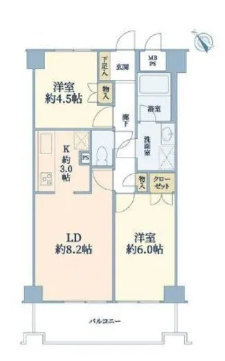 藤和シティホームズ新宿余丁町 3階 50.96㎡