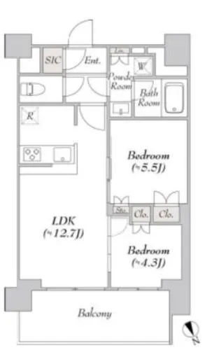 ウエリスアーバン水天宮前 1314