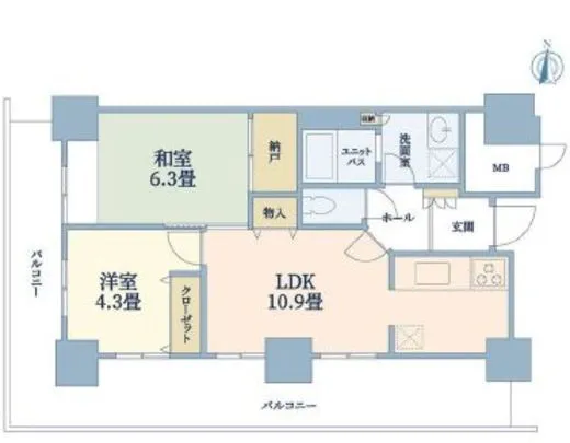 イーストコア曳舟一番館 2階 55.17㎡