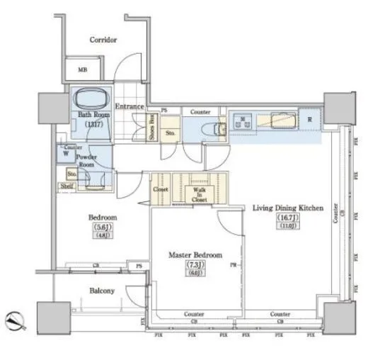レジディアタワー上池袋（タワー棟） 1510