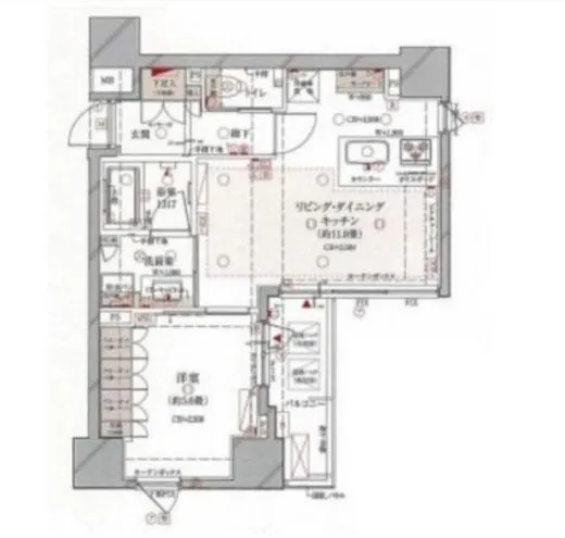 グリーンパーク新富町 3階 41.03㎡