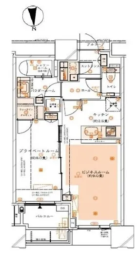 ドゥ・トゥール 44階 42.88㎡