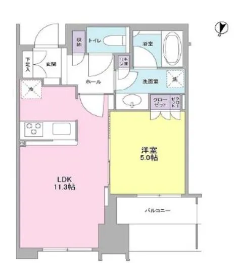 大崎ウエストシティタワーズ イースト 18階 40.24㎡