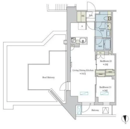 ブリリアイスト浅草 1503