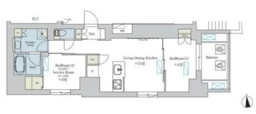 ブリリアイスト浅草 1504