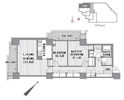 六本木ファーストプラザ 15階 75.24㎡