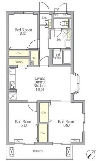 メゾンカルム中落合North 101