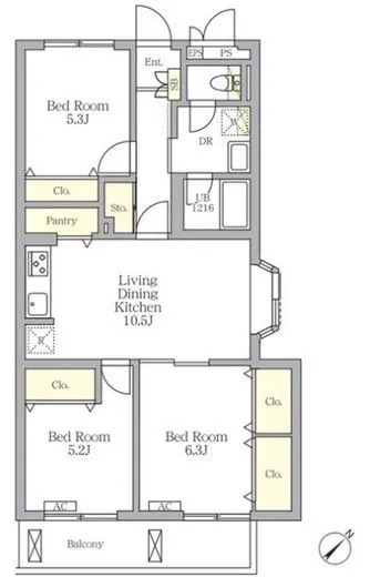 メゾンカルム中落合North 301
