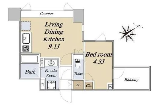 クレストコート旗の台 207