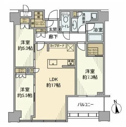 白金ザ・スカイ 41階 81.22㎡