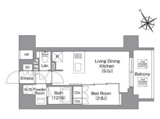 バウスフラッツ蔵前 202