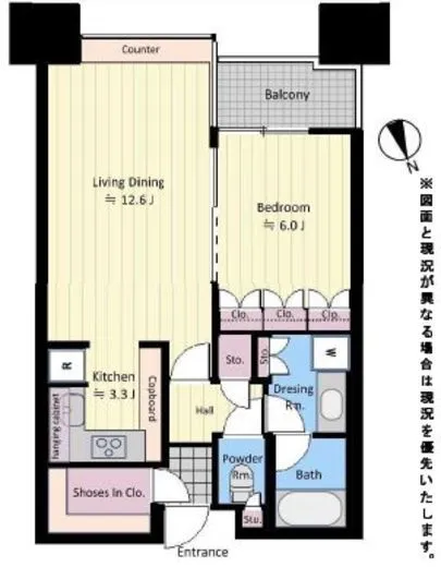 青山パークタワー 15階 53.04㎡