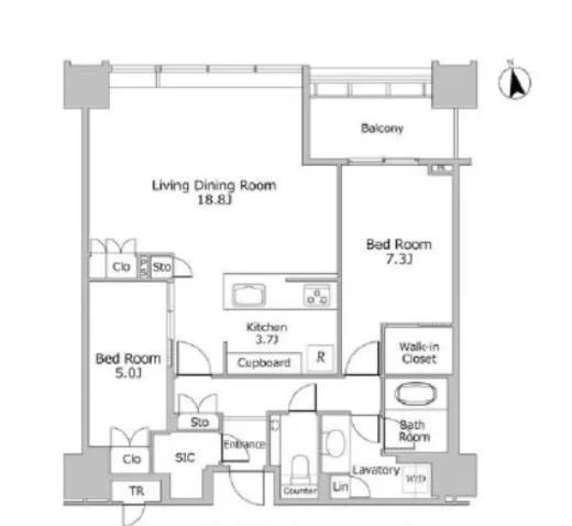 白金ザ・スカイ 39階 82.02㎡