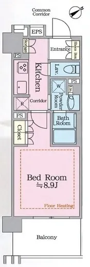 三田聖坂ガーデンレジデンス 9階 30.94㎡