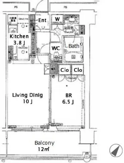 パークタワー品川ベイワード 15階 49.01㎡