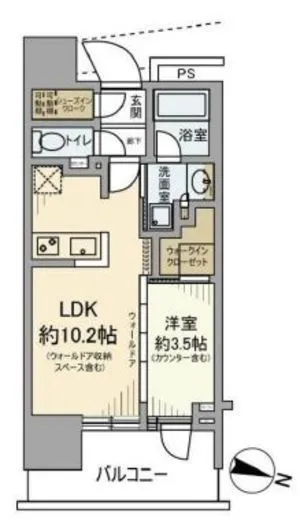 プラウド板橋区役所前 2階 35.2㎡