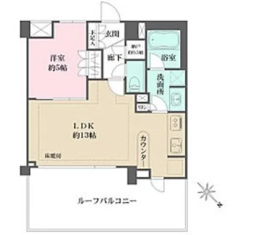 小石川ザ・レジデンスイーストスクエア 5階 43.58㎡