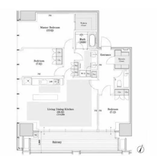 東京ガーデンテラス紀尾井町 住宅棟 7階 116.75㎡