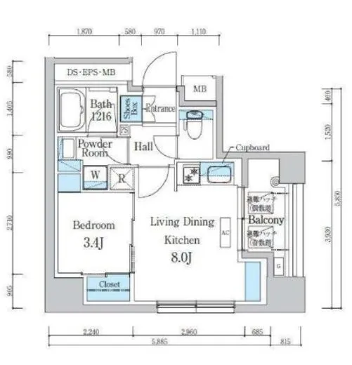 デュオフラッツ浅草蔵前 401