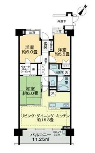 ライオンズ志村坂上レジデンス 4階 73㎡