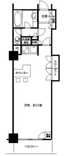 セントラルレジデンス新宿シティタワー 12階 34.47㎡