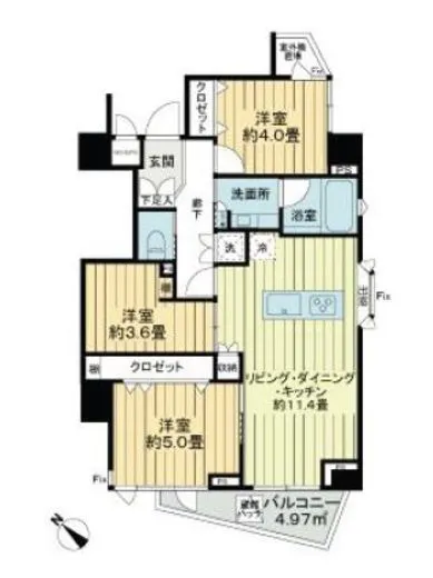 クレド茗荷谷 6階 57㎡