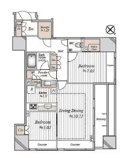 パークタワー渋谷本町 11階 66.66㎡