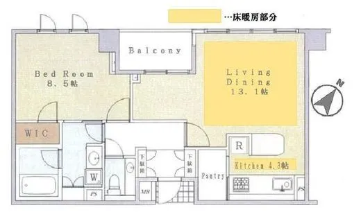 松濤アパートメント 3階 63.44㎡