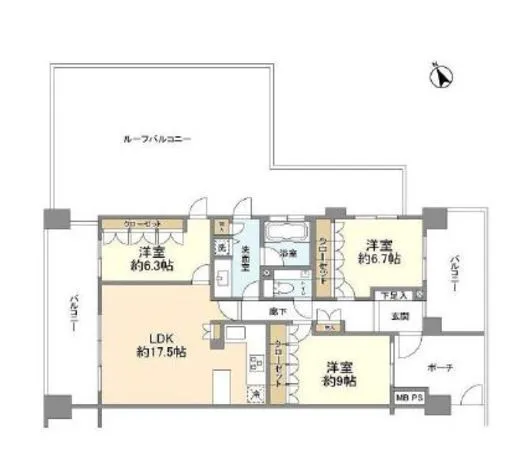 クリオレミントンハウス阿佐ヶ谷 12階 90㎡